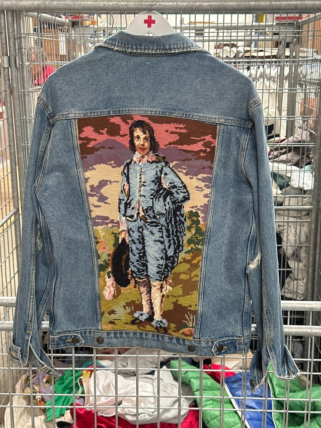 Upcyklet denimjakke